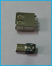 USB A母成型线